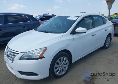 2015 Nissan Sentra S z USA, uszkodzony, nr VIN 3N1AB7AP2FY321476